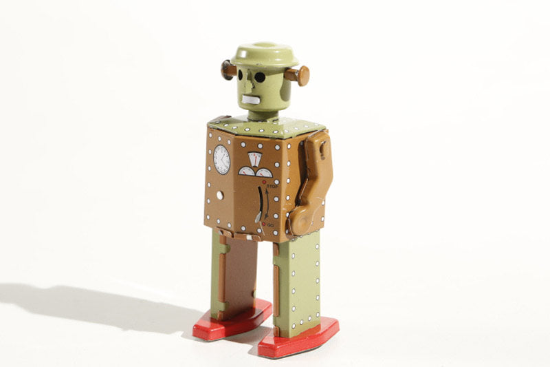 Atomic Vintage-style tin toy robot