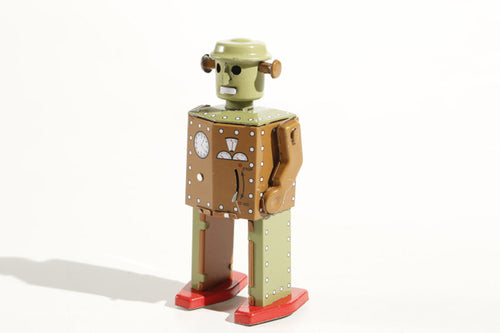 Atomic Vintage-style tin toy robot