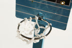 Close up of Tin Basketball Player tin toy basketball hoop with net