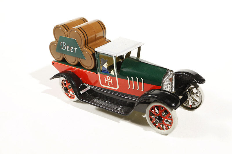 beer delivery truck tin toy