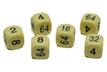 16mm spare White doubling dice pack of 2