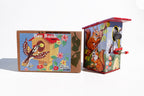 Decorative bird bank tin toy with packaging