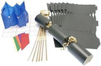 Black make your own Christmas crackers with jokes, hats, snaps and ribbon