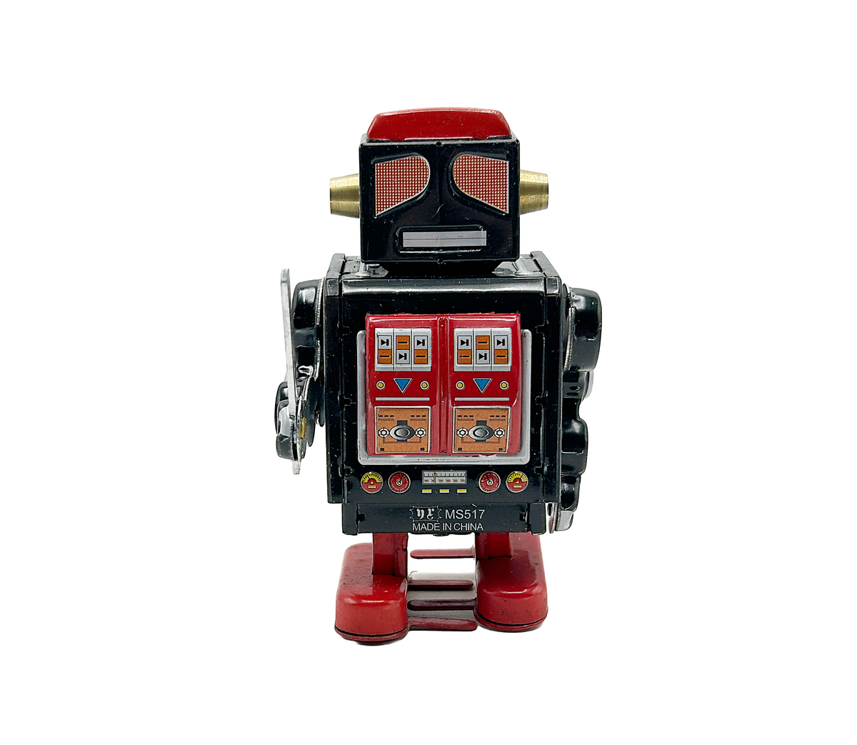 Black Robot with sword - Collectable Tin Toy