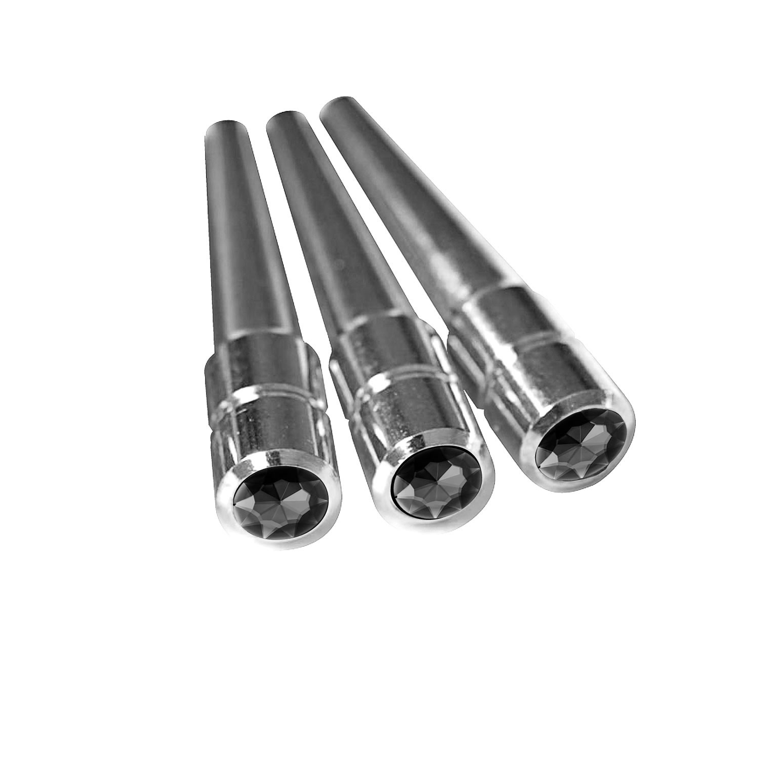 Black Crystal Chrome Cribbage Pegs