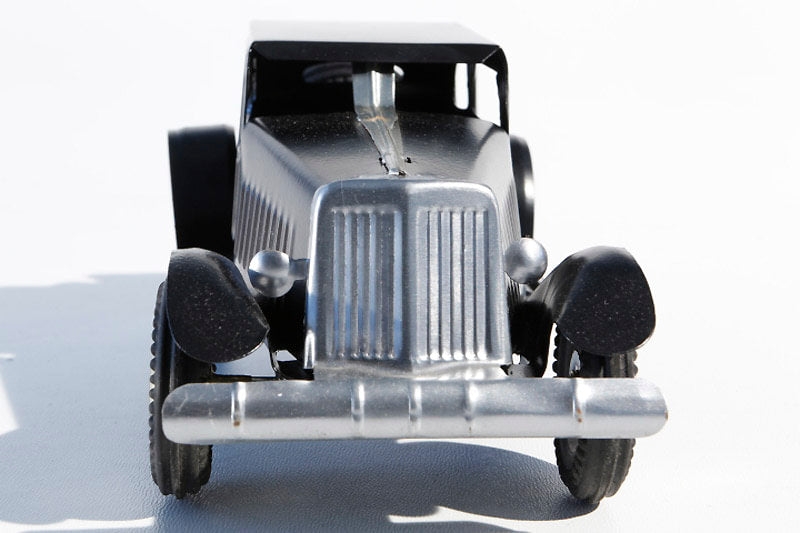 Black ol timer tin toy car