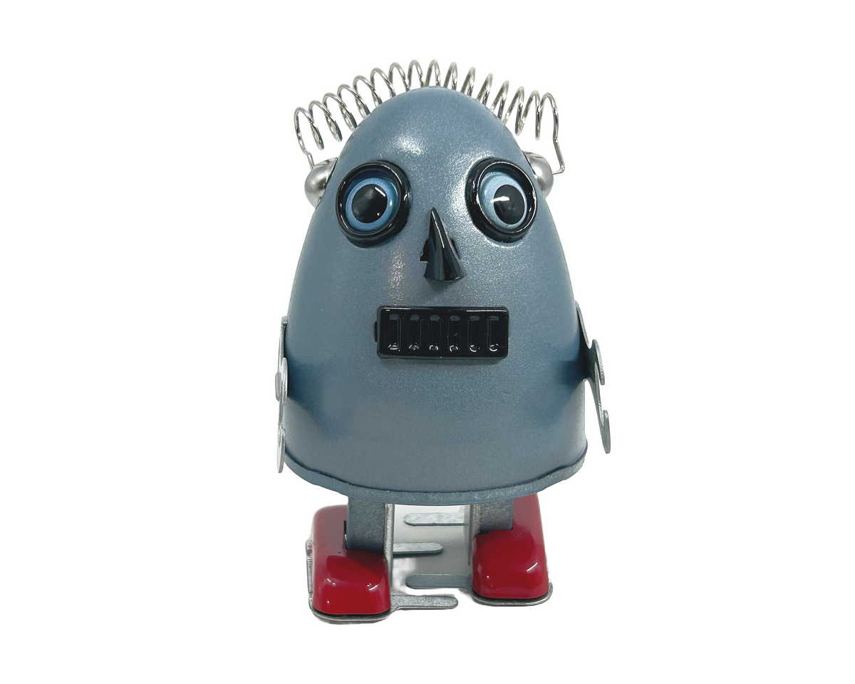 Blue Egg man robot - Collectable Tin Toy