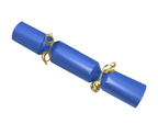 Blue cracker with Gold ribbon