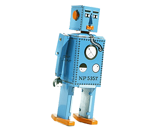 Lilliput Robot - Blue - Collectable Tin Toy