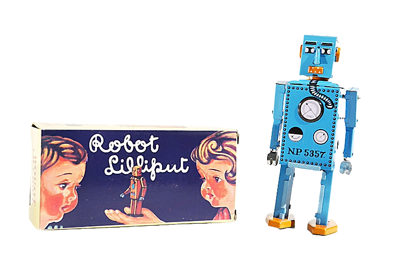 Lilliput Robot - Blue - Collectable Tin Toy