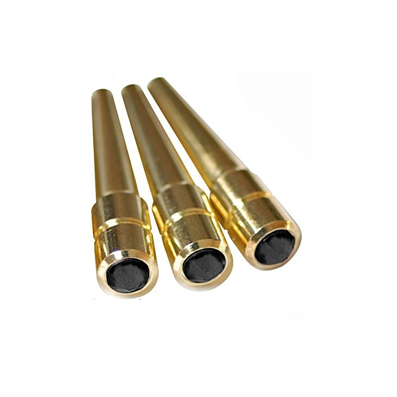 Black Austrian Crystal Brass cribbage pegs