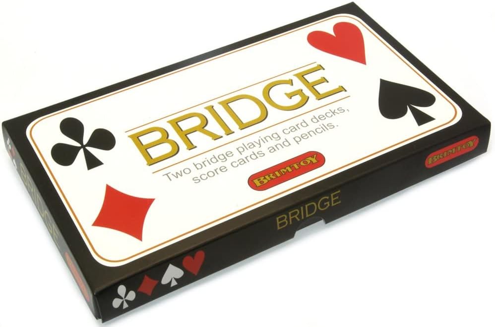 Bridge card game set box