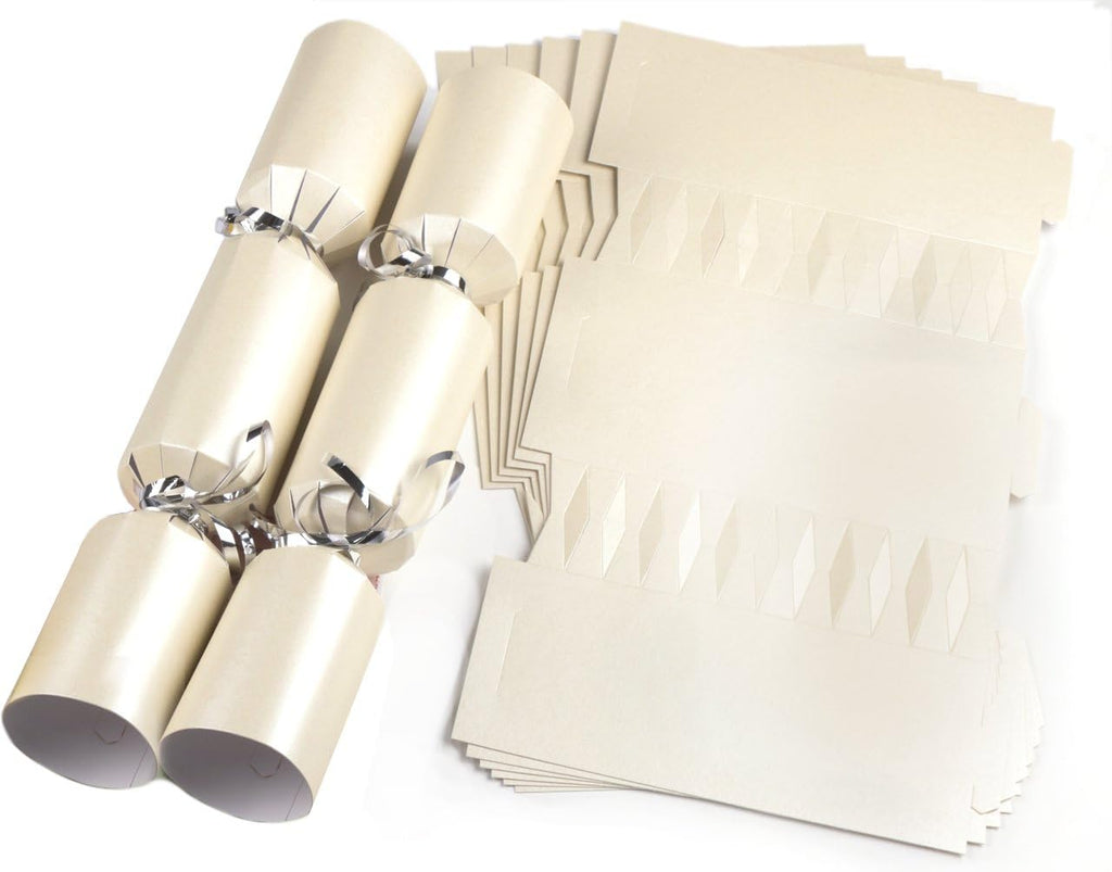 Cream crackers with silver ribbon and cream cracker blanks