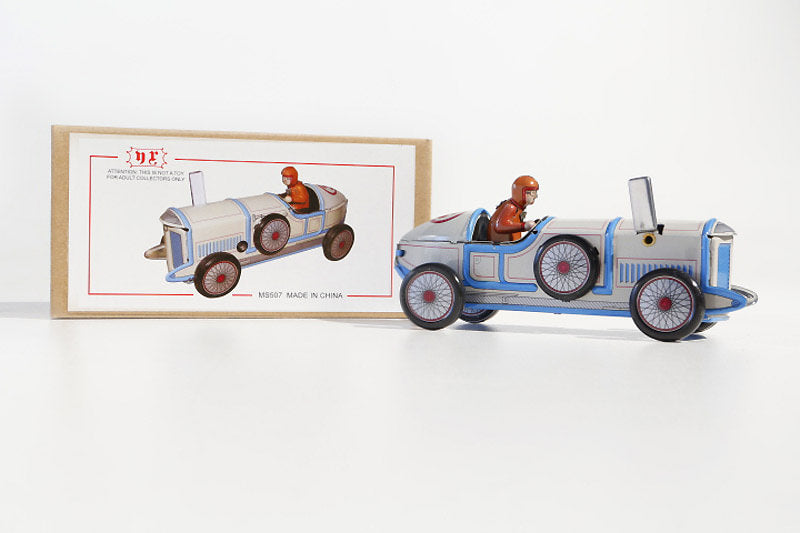 Auto Champion Racer No.3 tin toy with packaging
