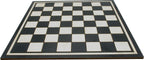 Wooden black and white chess board