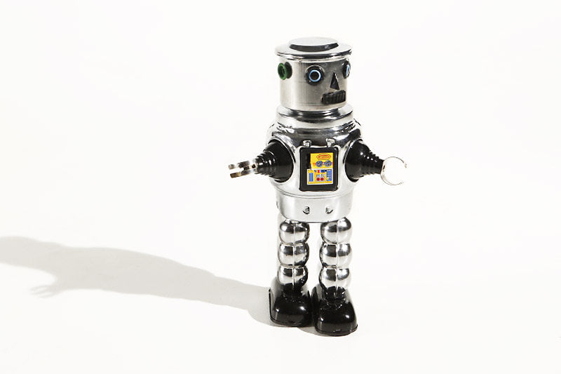 Chrome Roby Vintage robot tin toy 