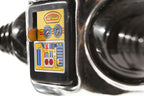 Close up of Chrome Roby robot tin toy 
