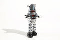 Chrome sparking Vintage tin toy robot 