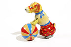 Circus Dog with ball tin toy