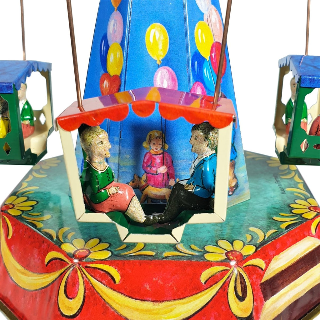 Close up of Classic Carousel Tin Toy