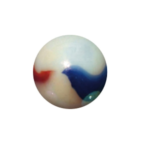 Comet Colourful marble with a multi-coloured pattern o