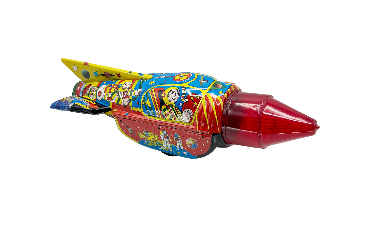 Tin Treasure's Space Commander Rocket - Collectable Tin Toy