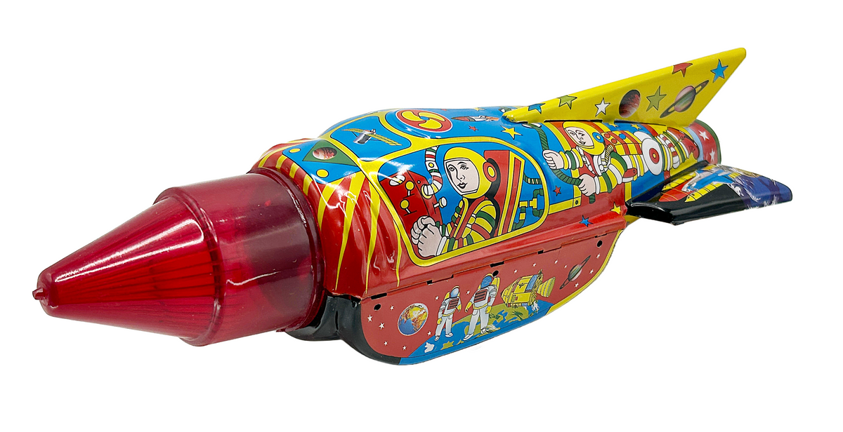 Tin Treasure's Space Commander Rocket - Collectable Tin Toy
