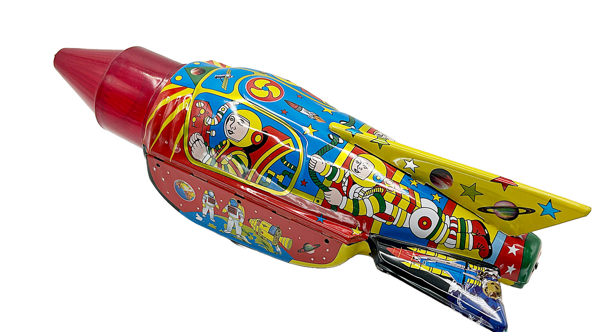 Tin Treasure's Space Commander Rocket - Collectable Tin Toy