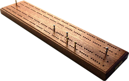 Competition Cribbage board with cribbage pegs 