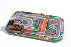 Cross Road Train With Barriers tin toy 