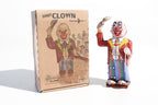  Dandy Clockwork Clown tin toy with packaging