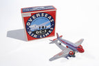 Schylling DC3 Plane tin toy with colourful packaging