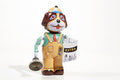 Dog with Bell and newspaper tin toy
