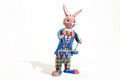 Drumming Bunny Tin Toy