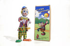 Drumming Clown tin toy with colourful packaging
