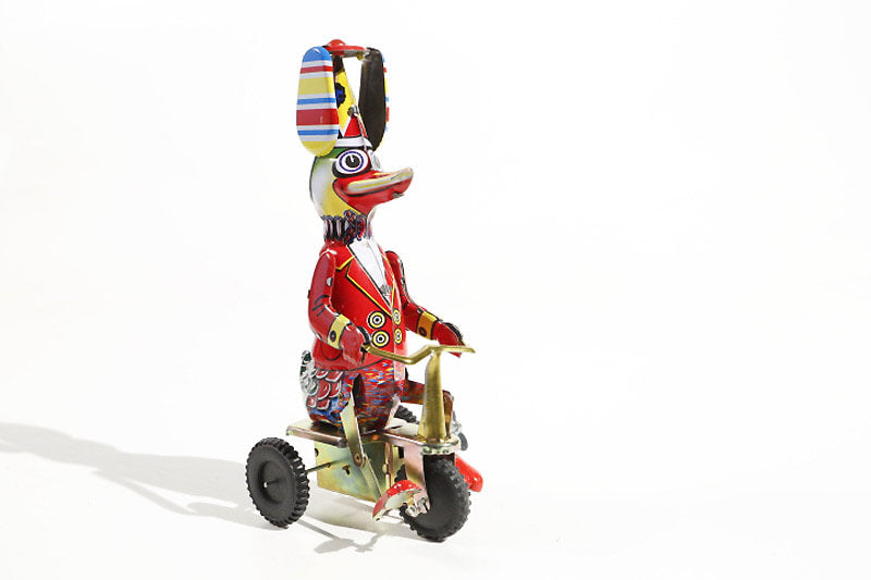 Duck on Trike tin toy