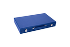 15" Blue, Grey and White Backgammon Set