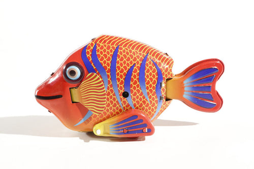 Colourful Happy fish Tin Toy 