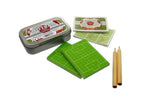 Pocket football game in a tin with Instructions,  playing pads and pencils