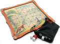 Fox & Geese Board game with playing pieces