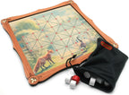 Fox & Geese Board game with playing pieces