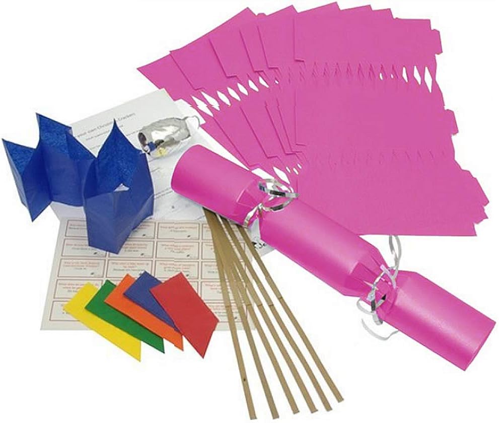 Fuchsia make your own Christmas crackers with jokes, hats, snaps and ribbon