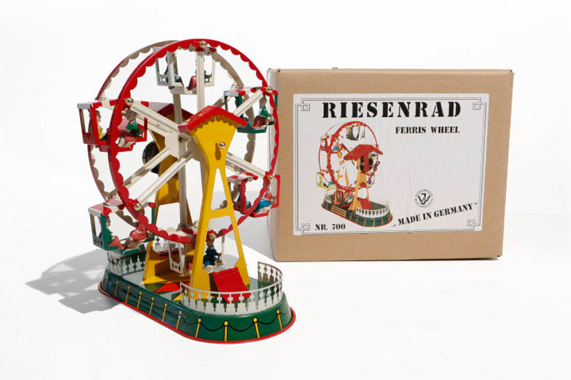 German Ferris Fairground tin toy  with packaging