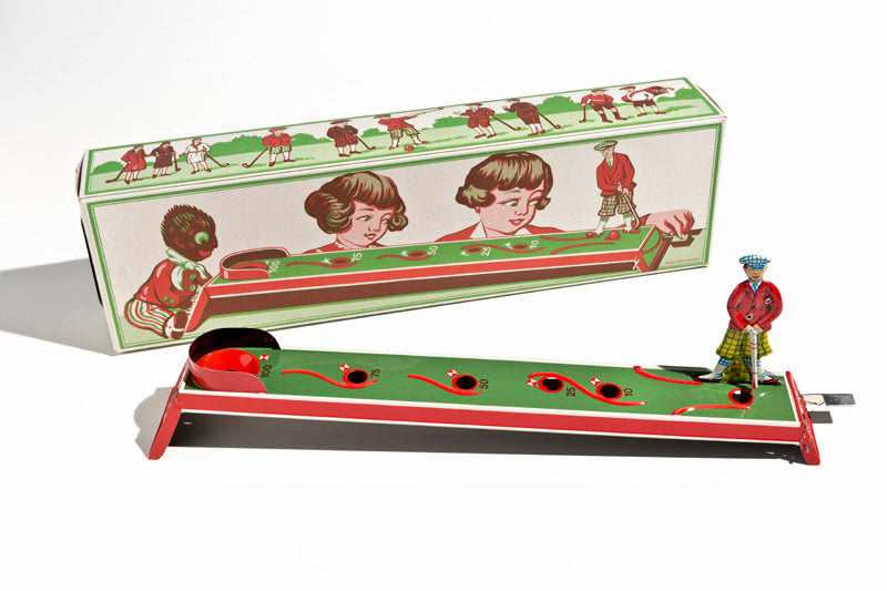 Tin Golfing Game Tin toy with colourful packaging