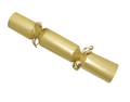 Gold cracker with gold ribbon