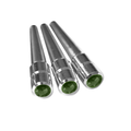Green Crystal Chrome Cribbage Pegs