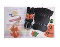 Halloween make your own crackers with jokes, hats, snaps, selves and ribbon