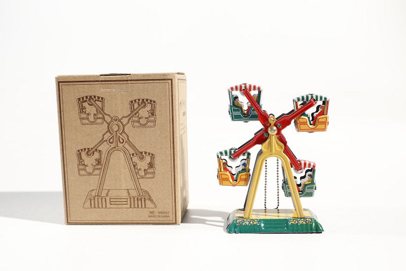 Colourful Hanging Ferris tin toy with packaging 