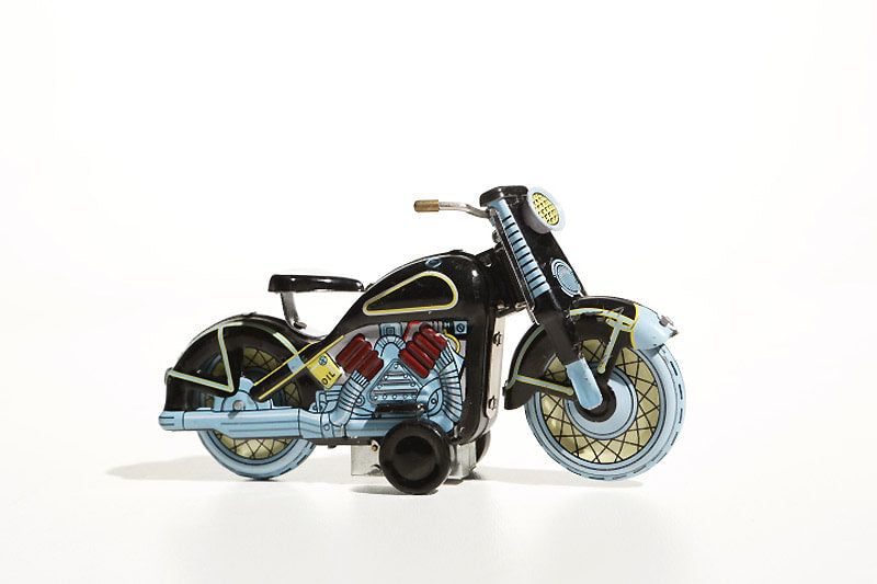 Black Harley Davidson tin toy