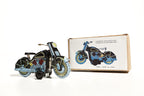 Black Harley Davidson tin toy with packaging